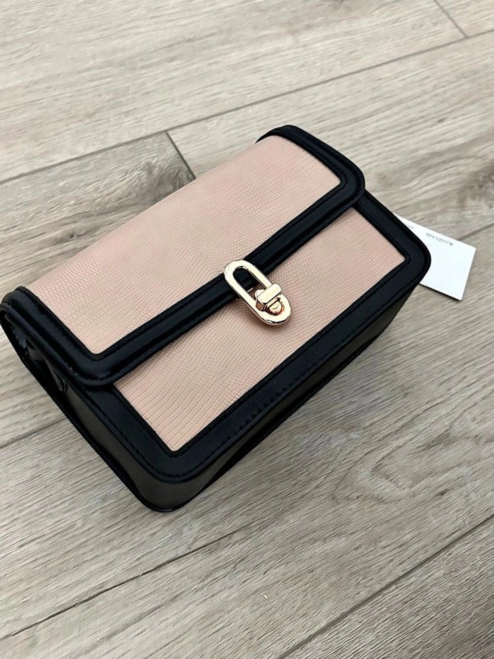 Jules Kae Mia Turnlock Bag Shoulder Bag in Pink & Black NWT